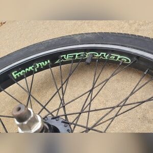 Used Odyssey Midway BMX Bike Wheel Rim rear, Ruben Alcantara Ortiz 20x1.90" tire